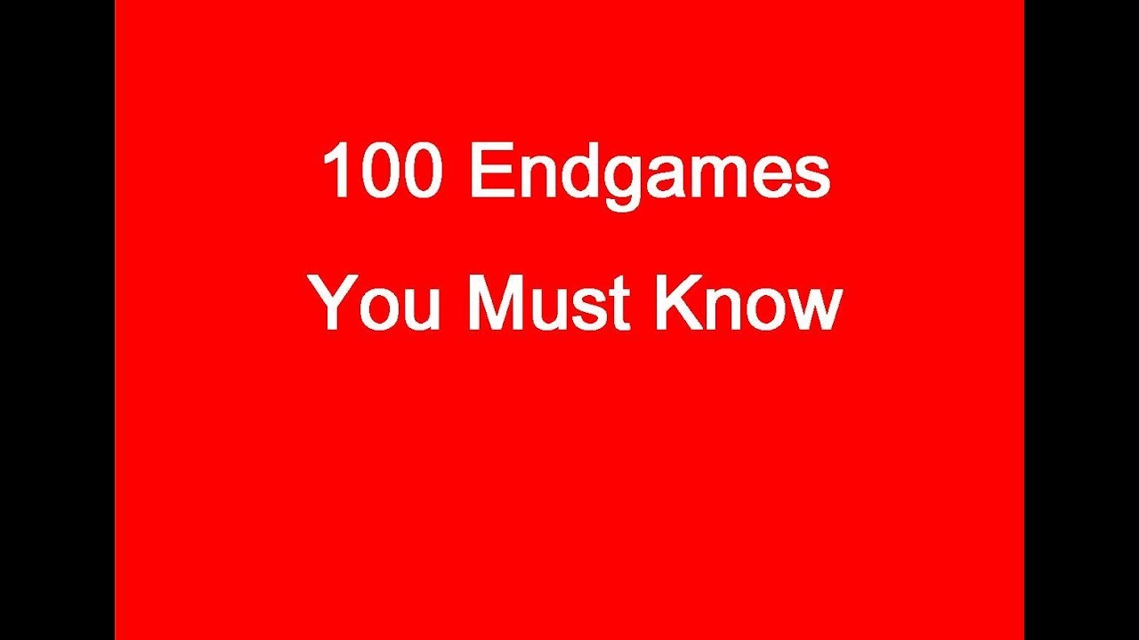100 endgames you must know pgn